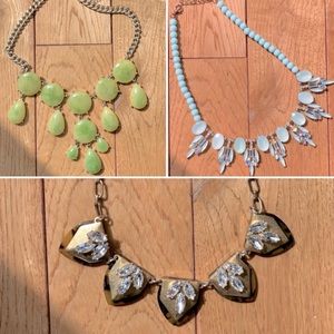Lot of 3 statement necklaces